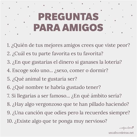 preguntas para conocer a tus amigos|400 preguntas para amigos que te ayudarán a conocerlos mejor